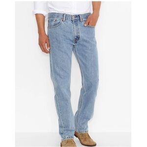 Levi’s 505 100% Cotton Light Wash Regular Relaxed Fit Jeans 40 X 30 Men’s